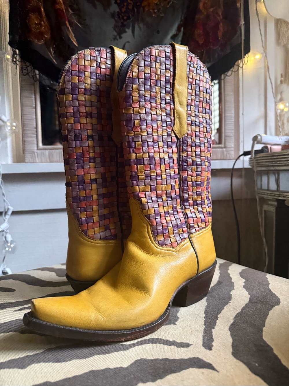 One-of-a-Kind Artisan Leather Cowboy Boots • Planet Retro Nashville •